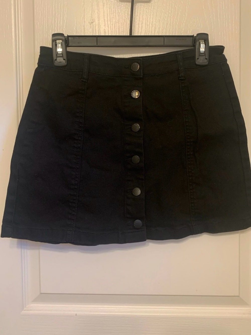 Forever 21 Black Button-Front Mini Skirt